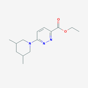 molecular formula C14H21N3O2 B1491986 Ethyl 6-(3,5-dimethylpiperidin-1-yl)pyridazine-3-carboxylate CAS No. 2098136-34-4