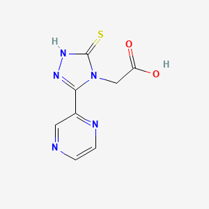 [3-(pyrazin-2-yl)-5-sulfanyl-4H-1,2,4-triazol-4-yl]acetic acid