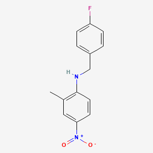 N-(4-fluorobenzyl)-2-methyl-4-nitroaniline