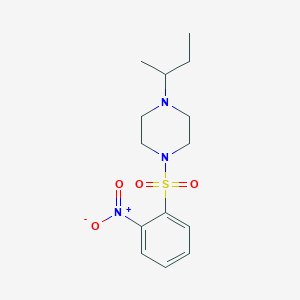 1-(Butan-2-yl)-4-[(2-nitrophenyl)sulfonyl]piperazine