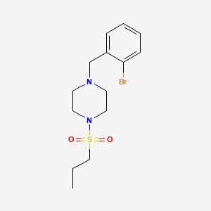 molecular formula C14H21BrN2O2S B14919899 1-(2-Bromobenzyl)-4-(propylsulfonyl)piperazine 