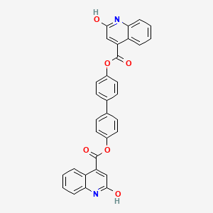 Biphenyl-4,4'-diyl bis(2-hydroxyquinoline-4-carboxylate)