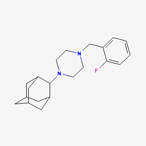 1-(2-Adamantyl)-4-(2-fluorobenzyl)piperazine