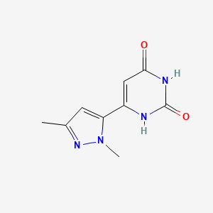 6-(1,3-dimethyl-1H-pyrazol-5-yl)pyrimidine-2,4(1H,3H)-dione