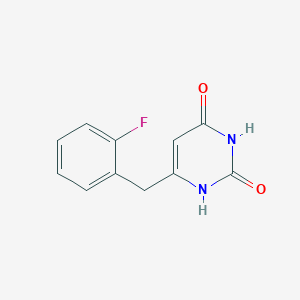 molecular formula C11H9FN2O2 B1491993 6-(2-fluorobenzyl)pyrimidine-2,4(1H,3H)-dione CAS No. 2097964-17-3