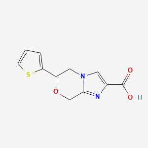 6-(thiophen-2-yl)-5,6-dihydro-8H-imidazo[2,1-c][1,4]oxazine-2-carboxylic acid