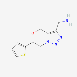 (6-(thiophen-2-yl)-6,7-dihydro-4H-[1,2,3]triazolo[5,1-c][1,4]oxazin-3-yl)methanamine
