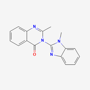 2-methyl-3-(1-methyl-1H-benzimidazol-2-yl)quinazolin-4(3H)-one