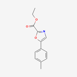 molecular formula C13H13NO3 B1491997 Ethyl 5-(p-tolyl)oxazole-2-carboxylate CAS No. 33115-91-2