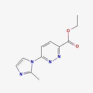 ethyl 6-(2-methyl-1H-imidazol-1-yl)pyridazine-3-carboxylate
