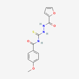 N-[N'-(Furan-2-carbonyl)-hydrazinocarbothioyl]-4-methoxy-benzamide