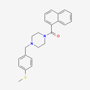 {4-[4-(Methylsulfanyl)benzyl]piperazin-1-yl}(naphthalen-1-yl)methanone