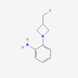 molecular formula C10H13FN2 B1492004 2-(3-(Fluoromethyl)azetidin-1-yl)aniline CAS No. 2091616-35-0