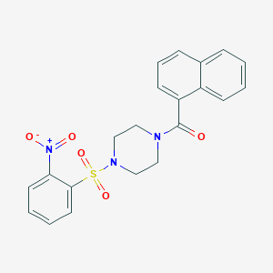 Naphthalen-1-yl{4-[(2-nitrophenyl)sulfonyl]piperazin-1-yl}methanone