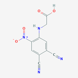 2-(4,5-Dicyano-2-nitroanilino)acetic acid