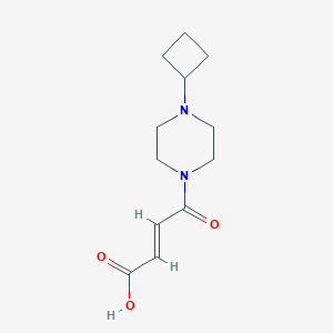 molecular formula C12H18N2O3 B1492008 (E)-4-(4-环丁基哌嗪-1-基)-4-氧代丁-2-烯酸 CAS No. 1995787-27-3