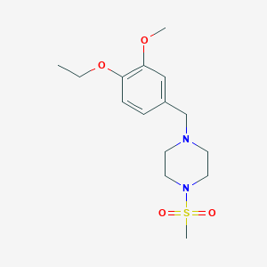 1-(4-Ethoxy-3-methoxybenzyl)-4-(methylsulfonyl)piperazine