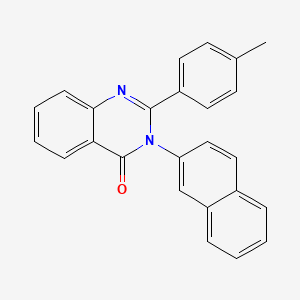 2-(4-methylphenyl)-3-(naphthalen-2-yl)quinazolin-4(3H)-one