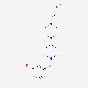 2-{4-[1-(3-Fluorobenzyl)piperidin-4-yl]piperazin-1-yl}ethanol