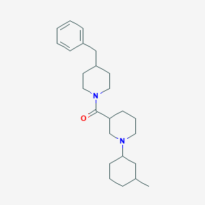 (4-Benzylpiperidin-1-yl)[1-(3-methylcyclohexyl)piperidin-3-yl]methanone