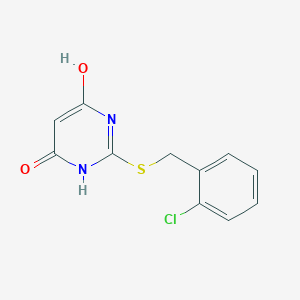 2-[(2-Chlorobenzyl)sulfanyl]pyrimidine-4,6-diol