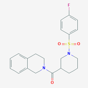 3,4-dihydroisoquinolin-2(1H)-yl{1-[(4-fluorophenyl)sulfonyl]piperidin-3-yl}methanone