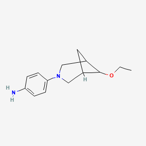 molecular formula C14H20N2O B1492014 4-(6-Ethoxy-3-azabicyclo[3.1.1]heptan-3-yl)aniline CAS No. 2098090-60-7