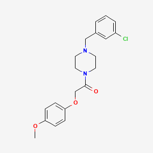 1-[4-(3-Chlorobenzyl)piperazin-1-yl]-2-(4-methoxyphenoxy)ethanone