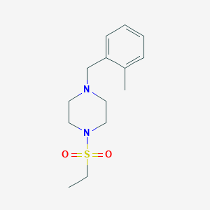 molecular formula C14H22N2O2S B14920162 1-(Ethylsulfonyl)-4-(2-methylbenzyl)piperazine 