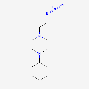 molecular formula C12H23N5 B1492017 1-(2-Azidoethyl)-4-cyclohexylpiperazine CAS No. 2098129-63-4