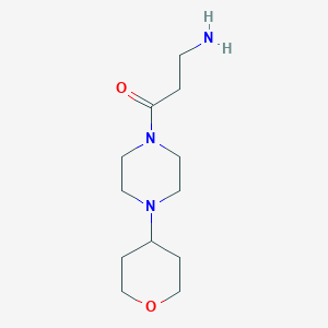 3-amino-1-(4-(tetrahydro-2H-pyran-4-yl)piperazin-1-yl)propan-1-one