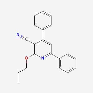 4,6-Diphenyl-2-propoxypyridine-3-carbonitrile