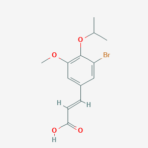 (2E)-3-[3-bromo-5-methoxy-4-(propan-2-yloxy)phenyl]prop-2-enoic acid