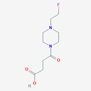 molecular formula C10H17FN2O3 B1492022 4-(4-(2-氟代乙基)哌嗪-1-基)-4-氧代丁酸 CAS No. 2023499-46-7