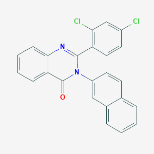 molecular formula C24H14Cl2N2O B14920220 2-(2,4-dichlorophenyl)-3-(naphthalen-2-yl)quinazolin-4(3H)-one 