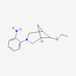 molecular formula C14H20N2O B1492023 2-(6-乙氧基-3-氮杂双环[3.1.1]庚烷-3-基)苯胺 CAS No. 2098090-58-3