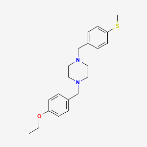 1-(4-Ethoxybenzyl)-4-[4-(methylsulfanyl)benzyl]piperazine