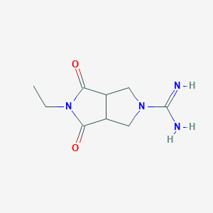 molecular formula C9H14N4O2 B1492024 5-ethyl-4,6-dioxohexahydropyrrolo[3,4-c]pyrrole-2(1H)-carboximidamide CAS No. 2097995-63-4
