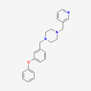 1-[(3-Phenoxyphenyl)methyl]-4-(pyridin-3-ylmethyl)piperazine