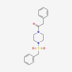 molecular formula C19H22N2O3S B14920283 1-[4-(Benzylsulfonyl)piperazin-1-yl]-2-phenylethanone 