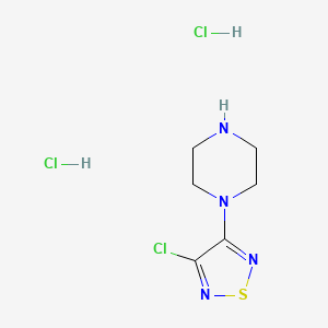 3-Chloro-4-(piperazin-1-yl)-1,2,5-thiadiazole dihydrochloride