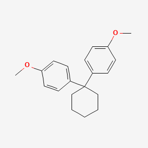 molecular formula C20H24O2 B14920309 Benzene, 1,1'-cyclohexylidenebis[4-methoxy- CAS No. 898-55-5