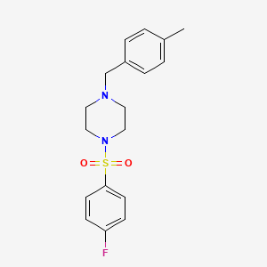 1-[(4-Fluorophenyl)sulfonyl]-4-(4-methylbenzyl)piperazine