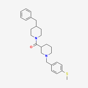 (4-Benzylpiperidin-1-yl){1-[4-(methylsulfanyl)benzyl]piperidin-3-yl}methanone