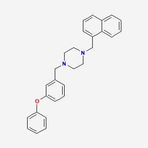 1-(Naphthalen-1-ylmethyl)-4-[(3-phenoxyphenyl)methyl]piperazine