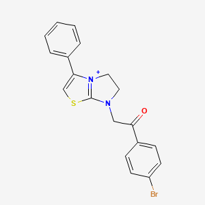 7-[2-(4-Bromophenyl)-2-oxoethyl]-3-phenyl-5,6-dihydroimidazo[2,1-b][1,3]thiazol-7-ium