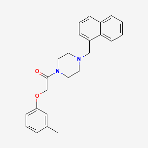 2-(3-Methylphenoxy)-1-[4-(naphthalen-1-ylmethyl)piperazin-1-yl]ethanone