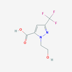 1-(2-hydroxyethyl)-3-(trifluoromethyl)-1H-pyrazole-5-carboxylic acid