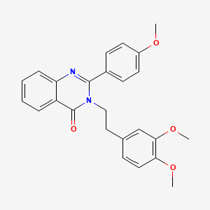 3-[2-(3,4-Dimethoxyphenyl)ethyl]-2-(4-methoxyphenyl)quinazolin-4-one