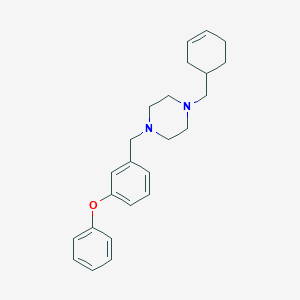 1-(Cyclohex-3-en-1-ylmethyl)-4-(3-phenoxybenzyl)piperazine